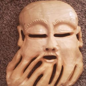 Large marbled Alabaster mask